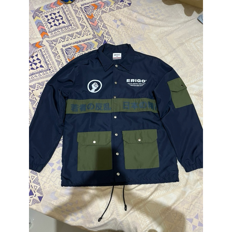 [PROMO] PRELOVED ERIGO COACH JACKET OROCHI TASLAN NAVY UNISEX - PRELOVED COACH JACKET ERIGO ORIGINAL