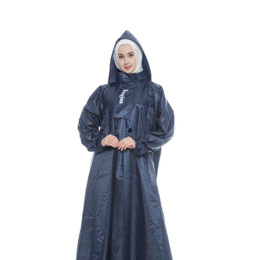 Jas hujan rok muslimah / Jas hujan gamis wanita muslimah / Jas hujan wanita dewasa