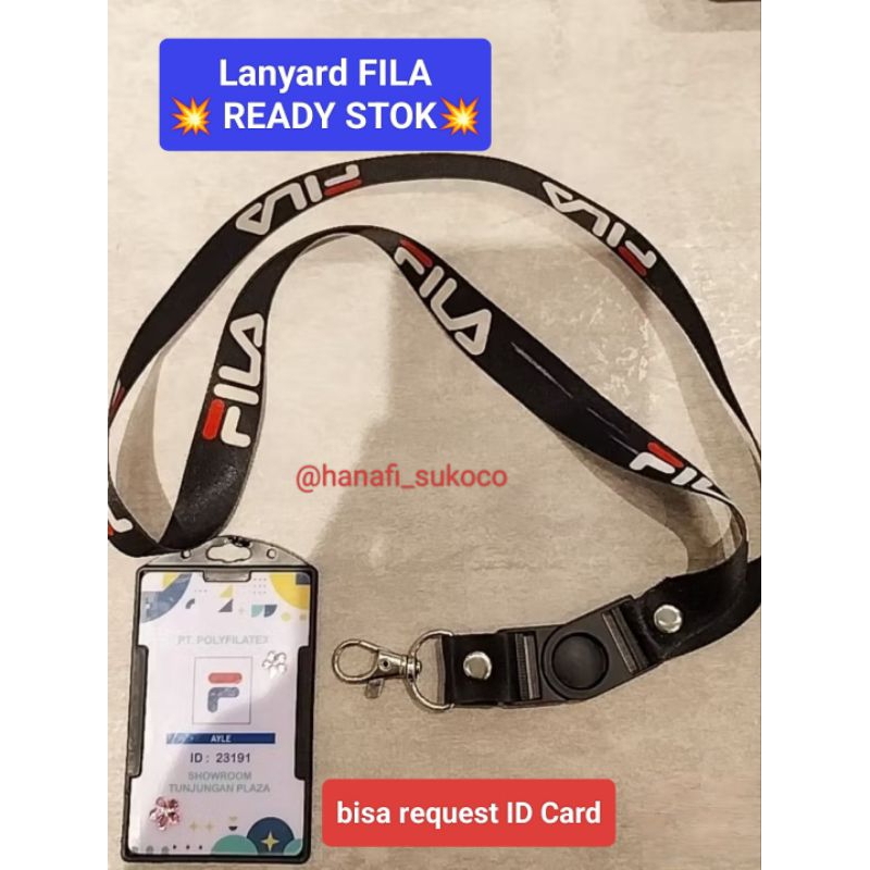

FILA LANYARD FILA SET CUSTOM ID CARD [READY STOK] PRINTING SATUAN