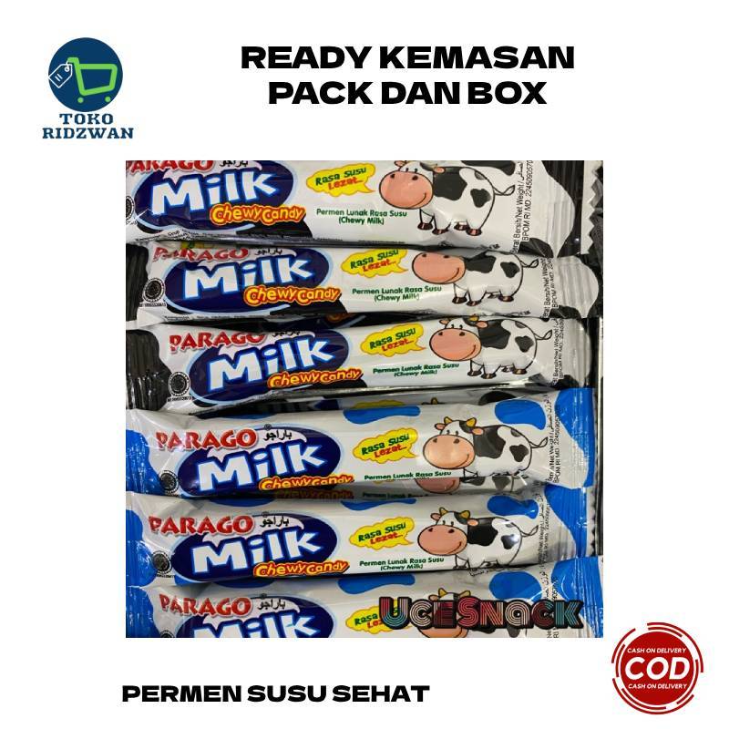 

PERMEN PARAGO MILK CHEWY CANDY PERMEN SUSU NETTO 80 PCS