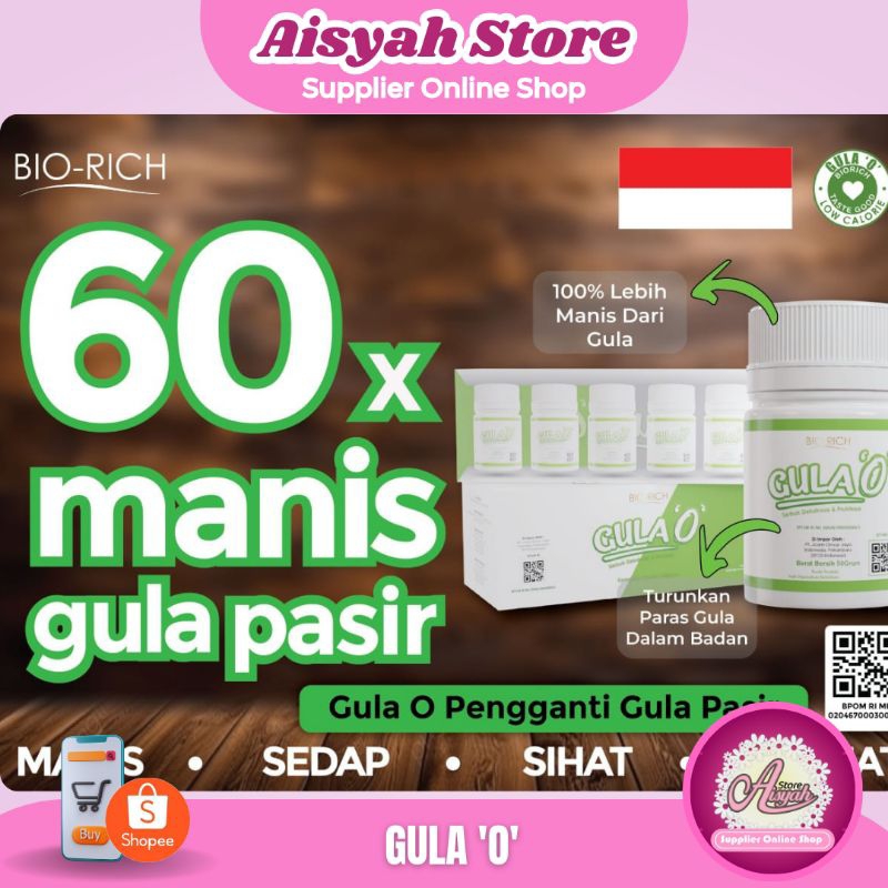 

GULA O BIO-RICH (Gula Sehat dari Malaysia, Pengganti Gula Pasir)