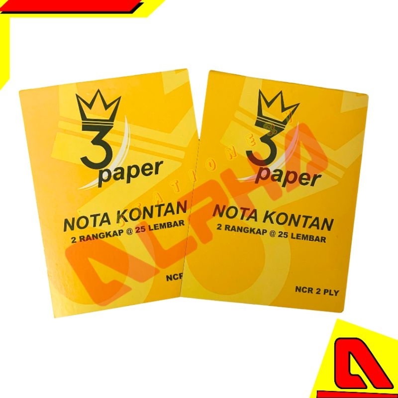 

NOTA KONTAN 3 PAPER 2 PLY ISI 25 SHEETS