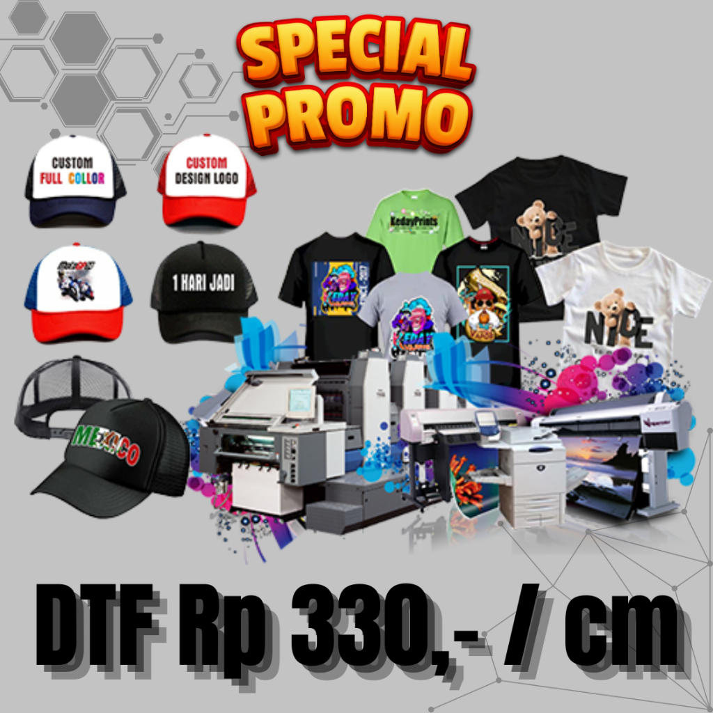 

CETAK DTF PRINT DTF MURAH 58 X 100 CM PREMIUM BERGARANSI I Bisa menggunakan SETRIKA