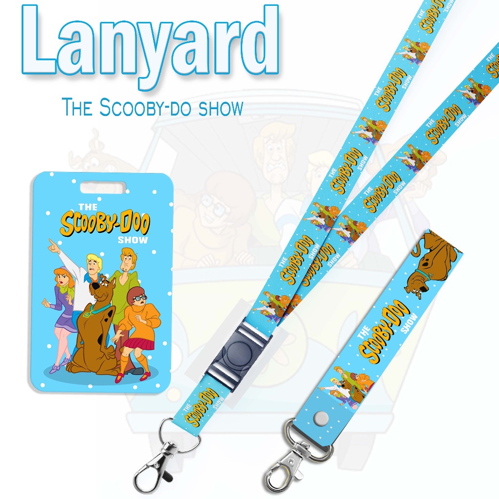 

STRAP LANYARD CARD HOLDER Scooby-Doo Blue Gantungan Kunci - Handphone - ID Card