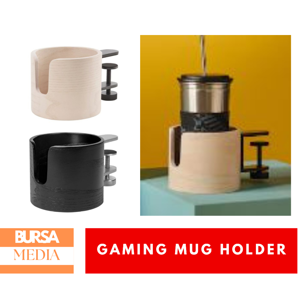 Tempat Mug Gaming Wadah Penyimpanan Gelas Cangkir Mug Jepit Meja Mug Holder IK10571 LANESP
