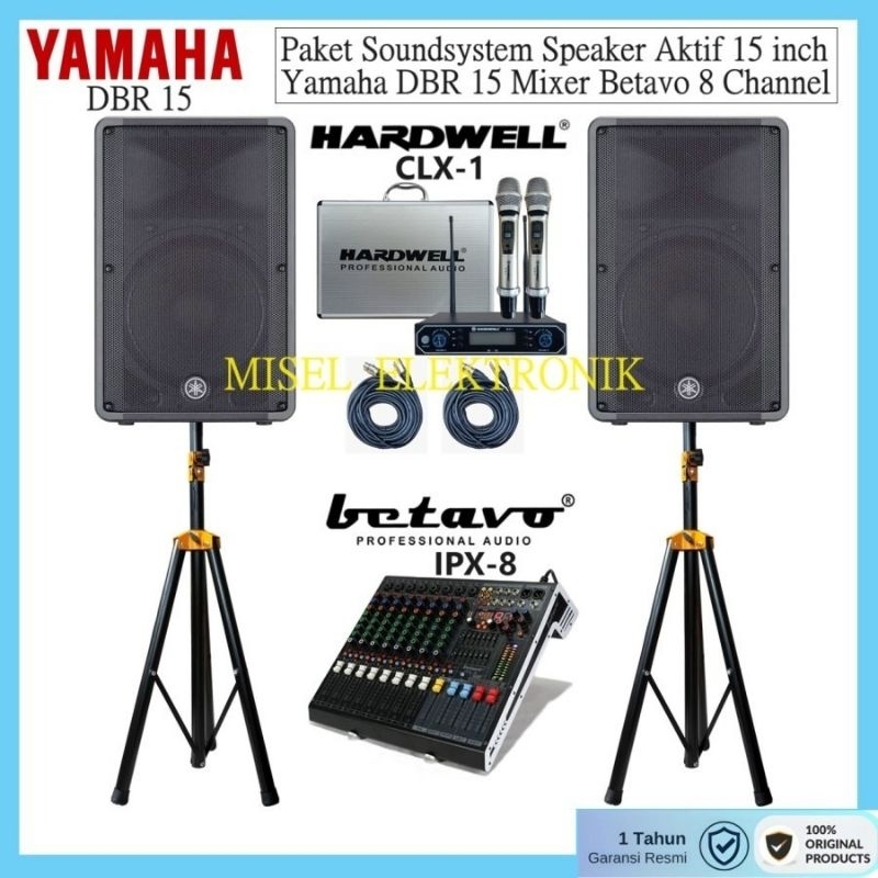 Paket Soundsytem Outdoor 15 Inch Yamaha DBR 15 Mixer Audio 8 Channel