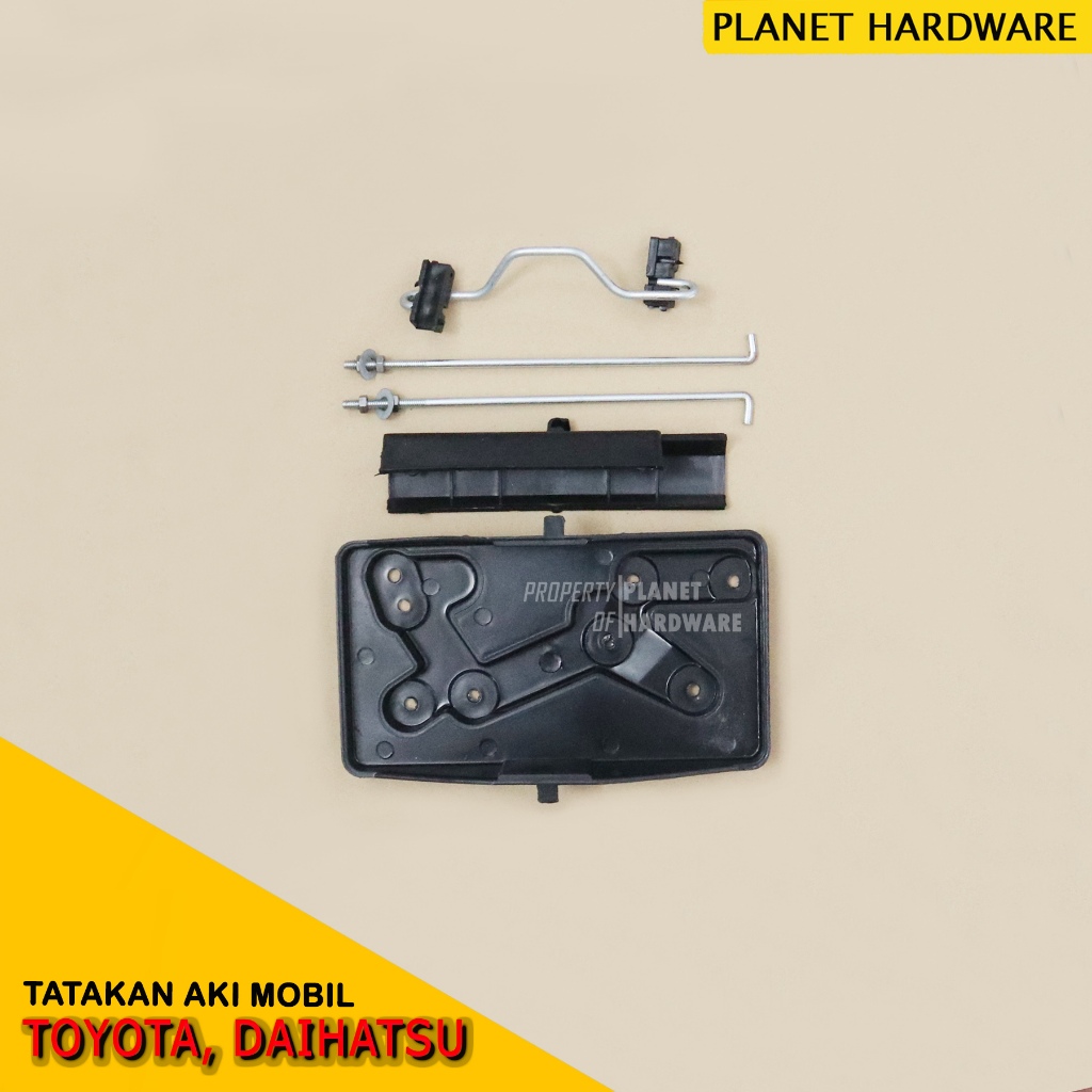 Tatakan Dudukan Aki Mobil Toyota Daihatsu Avanza Xenia - Hitam