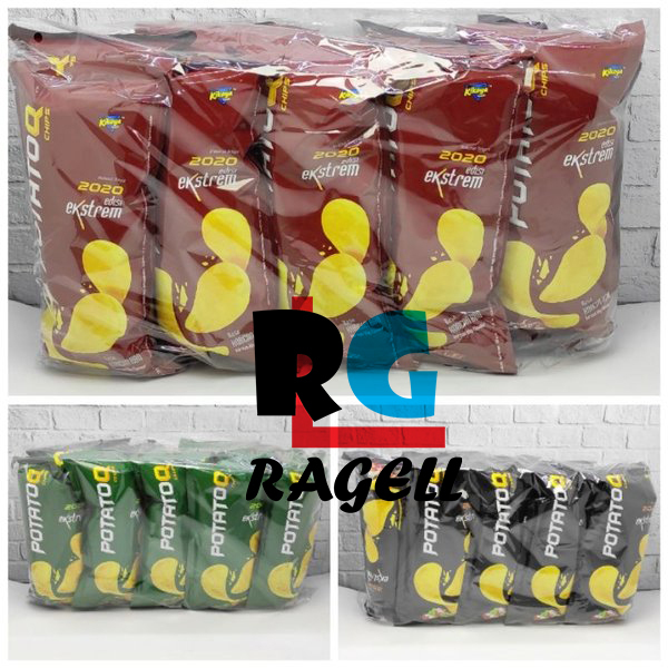 

PotatoQ Chips Keripi Kentang 1 pack Isi 10 pcs 28 gr