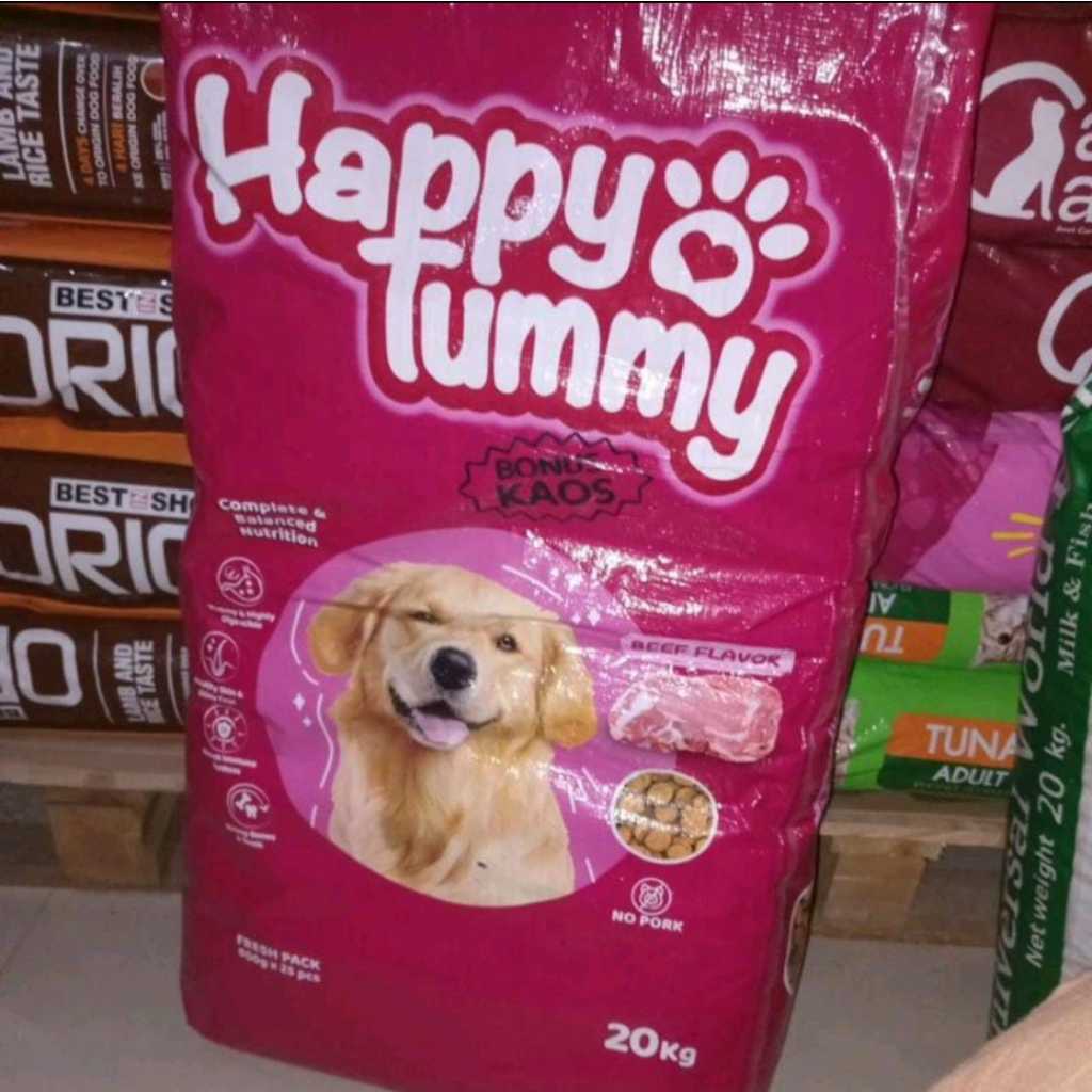 (Ekspedisi) Makanan Anjing Happy Tummy Dog Freshpack 20 kg