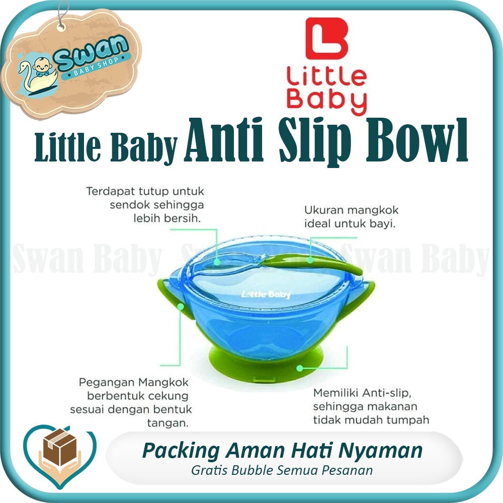 Mangkok Suction Bayi Little Baby Suction Bowl Anti Tumpah