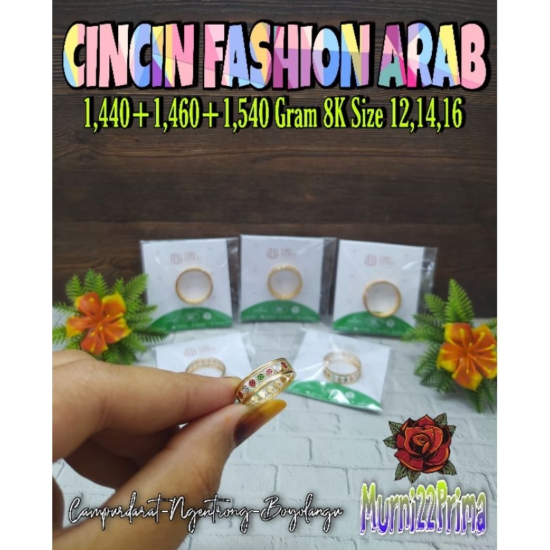 CINCIN FASHION ARAB EMAS ASLI