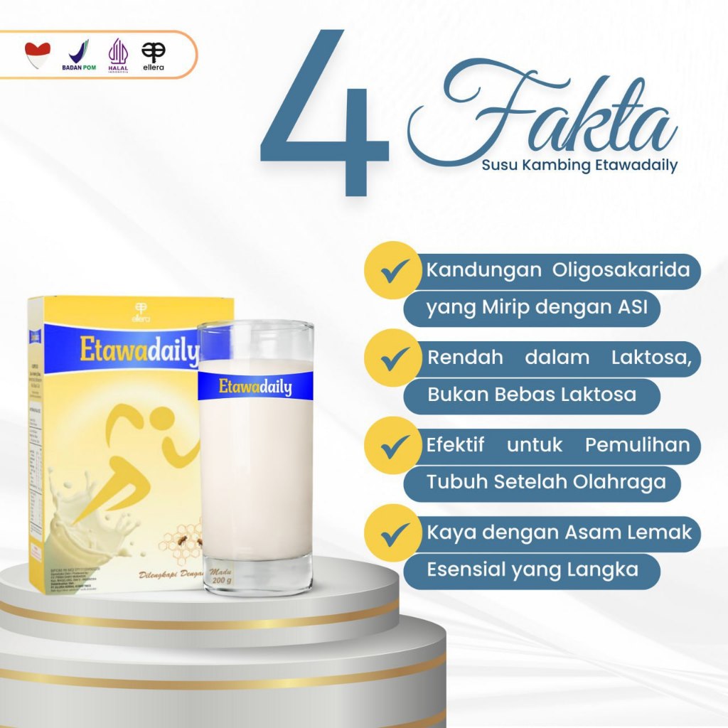 

Etawa Susu Kambing Plus Madu 200gr Mengatasi Lambung/Maag