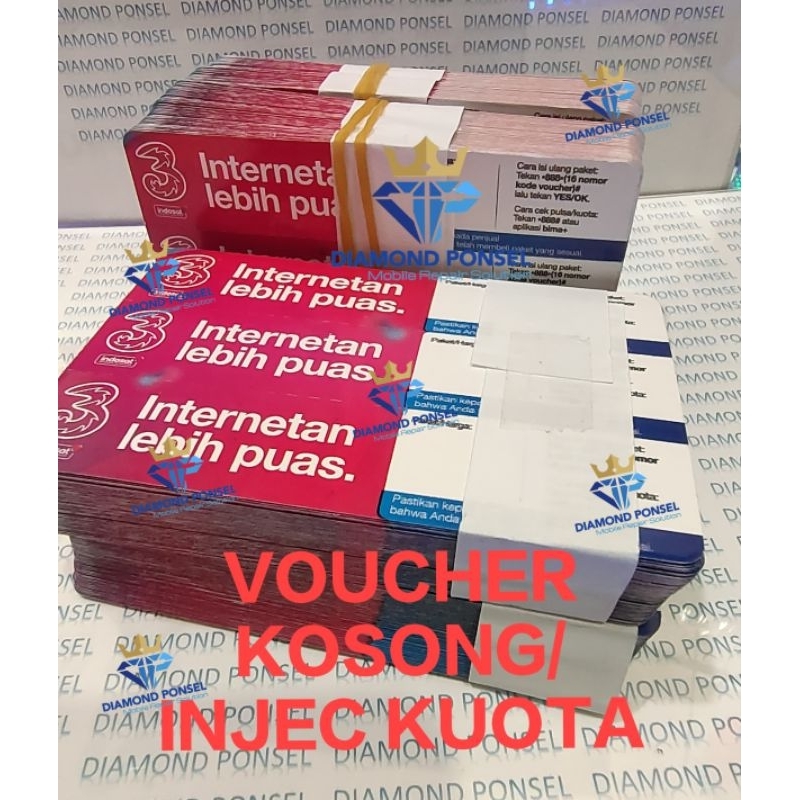 VOUCHER TRI KOSONGAN/BLANK UNTUK INJECT KUOTA