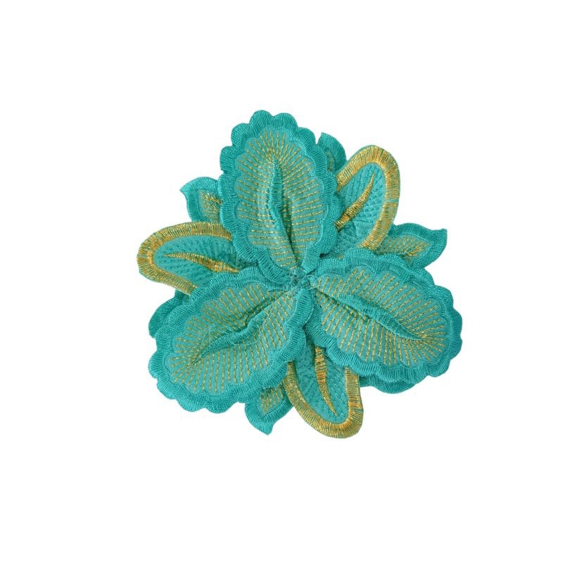 RENDA BUNGA TIMBUL/ Renda Hiasan Renda Tempel Kebaya Dres