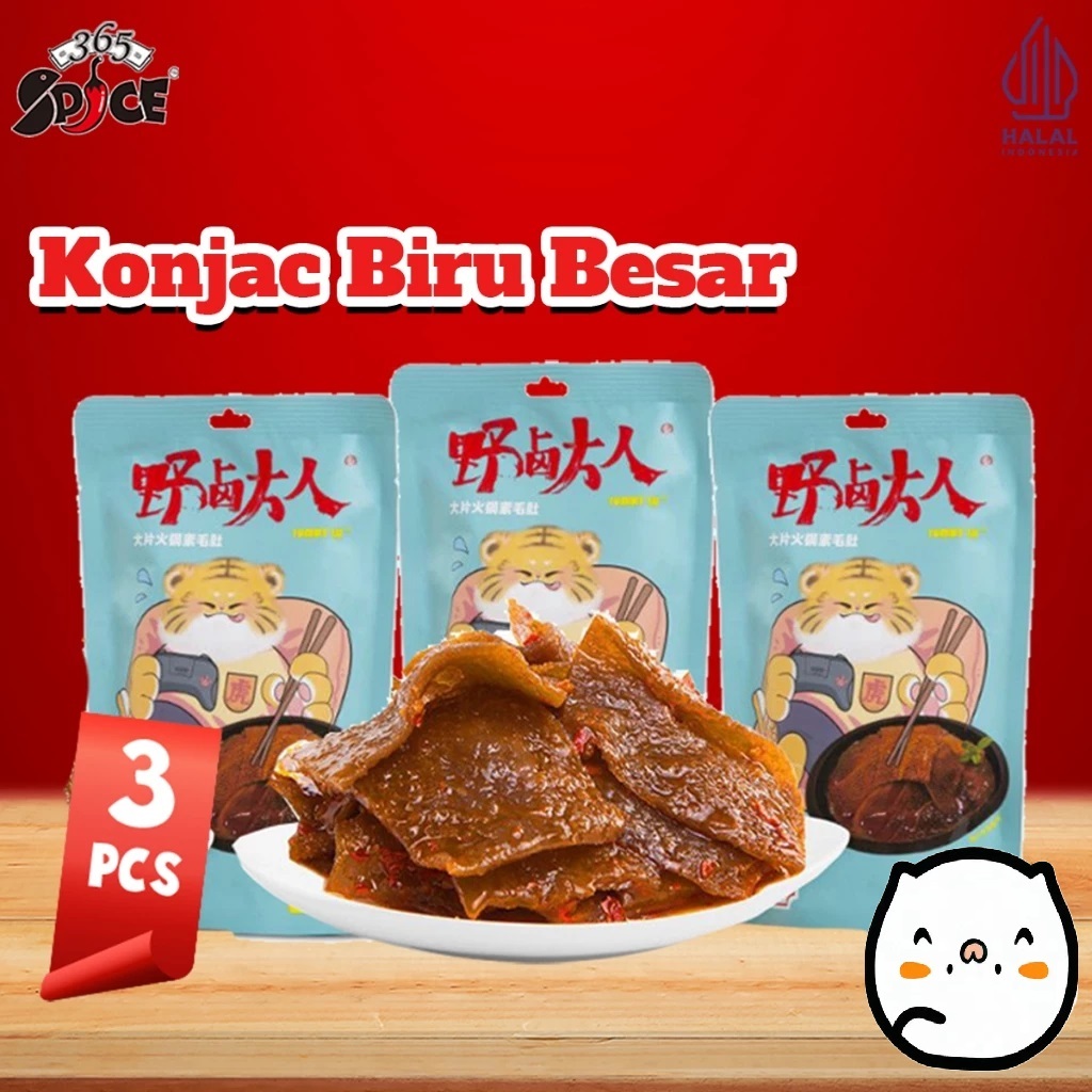 

[ Konjac Kemasan Pack ] Konjac Pedas Snack Snack Biru Besar 360g Isi 6 Per Pack