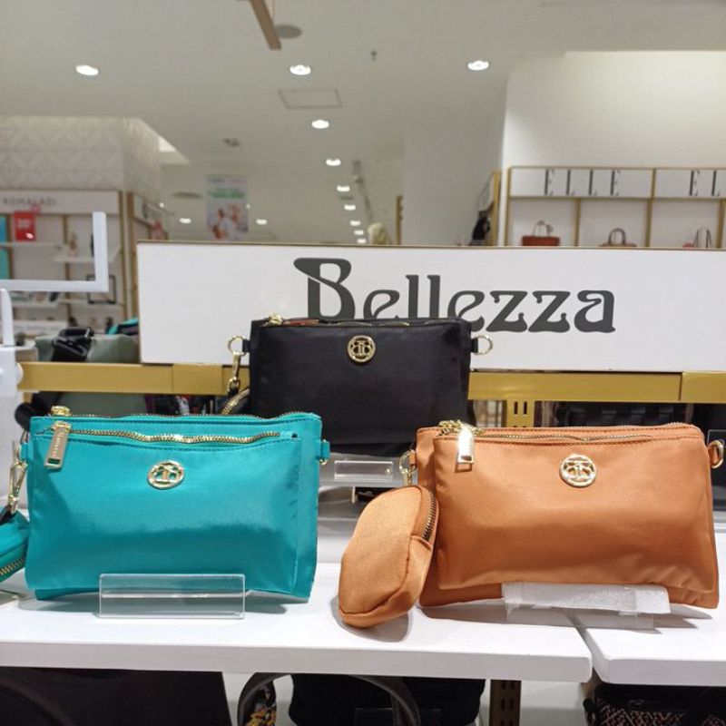 Tas Wanita Sling Bag Parasut Bellezza Yz2320415 Original Store - Selempang Nylon Ringan Tas Kecil Mi