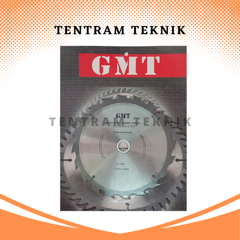 Mata Gergaji 8" X 20T GMT / Mata Circular Gergaji Circle GMT 8 inch x 20 T Tebal 1.6 MM / Mata Circu