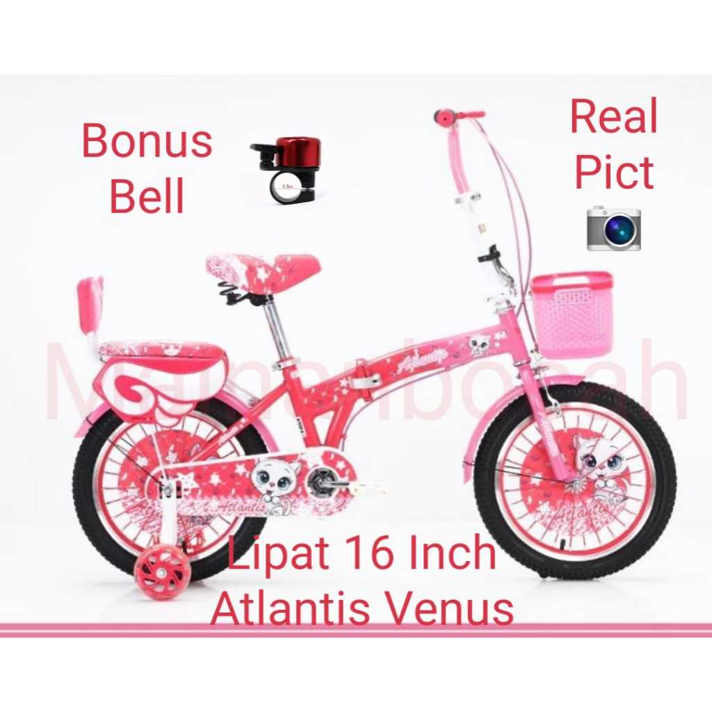 Sepeda Lipat Anak Atlantis Venus 16inch Lipat 16 evergreen daisy lipat