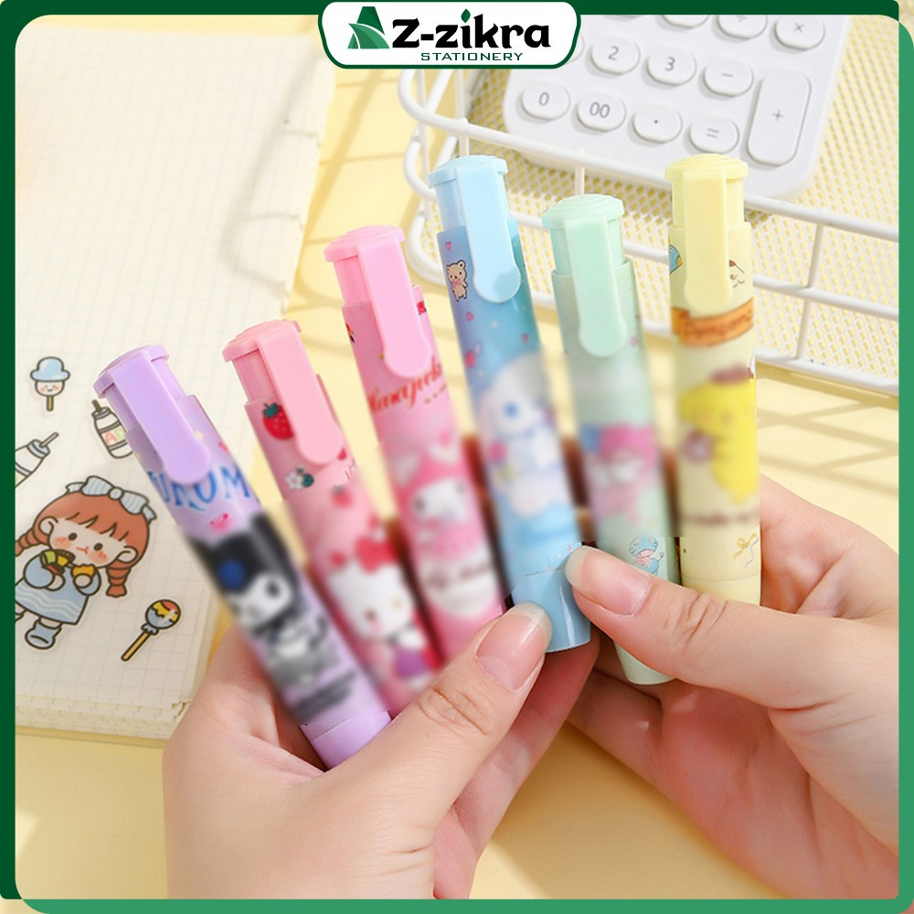 

Penghapus Pensil Karakter Kartun Lucu / Cute Pencil Mechanical Eraser Retractable / Penghapus Mekanik Bentuk Lipstick Import Az Zikra Stationery A76