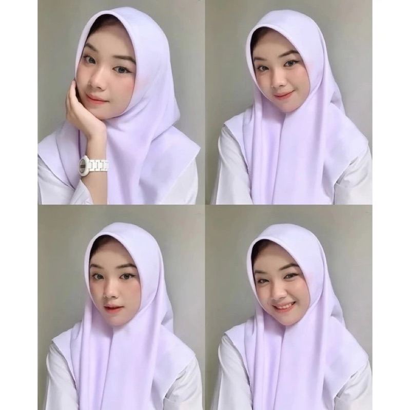 SEGIEMPAT PARIS PREMIUM /HIJAB SEKOLAH VOAL PLAIN
