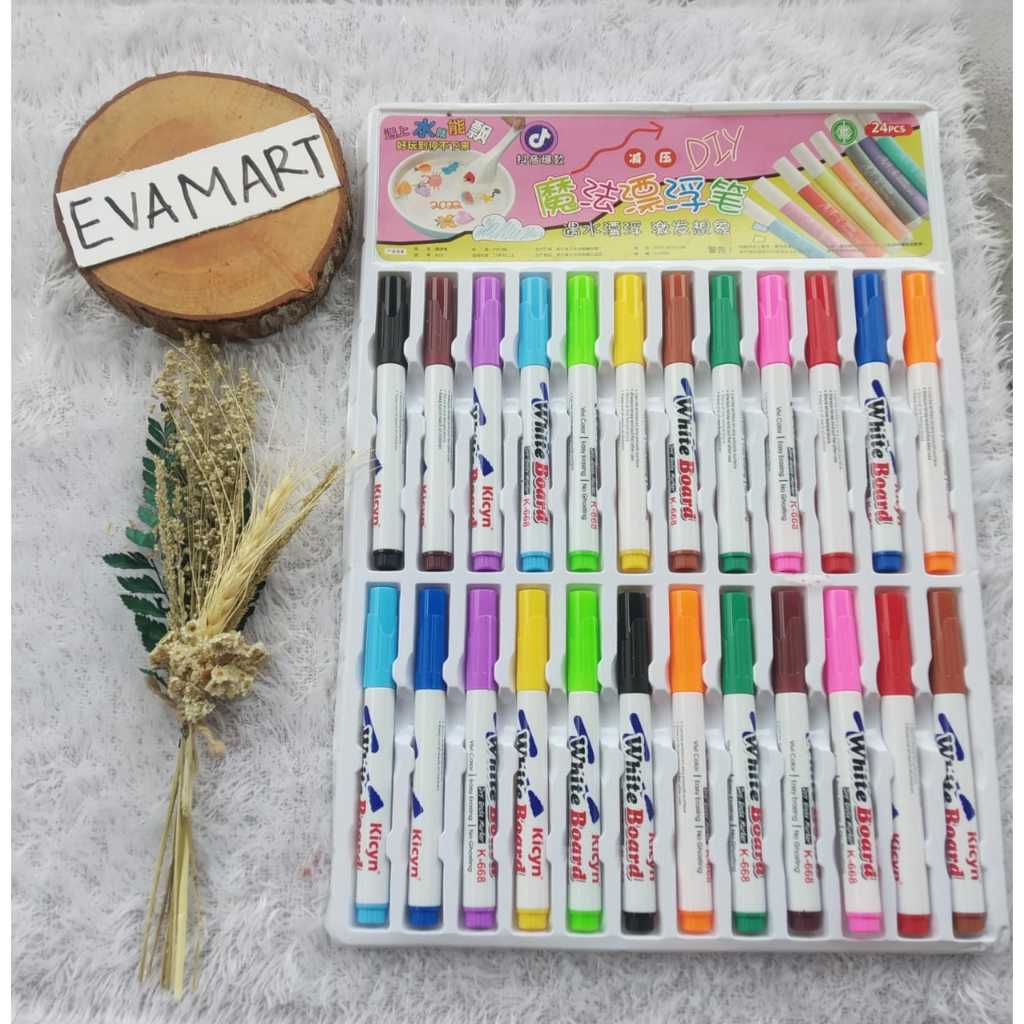 

1 pcs spidol ajaib mengapung di air/ magic marker floating pen water / mainan spidol/mainan anak