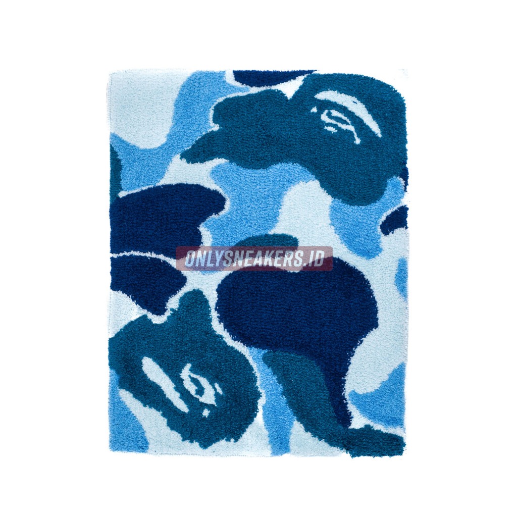 BAPE ABC CAMO RUG MAT BLUE