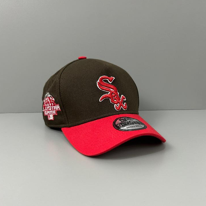 TOPI PRIA/TOPI BASEBALL SOX HIJAU ARMY VISOR MERAH