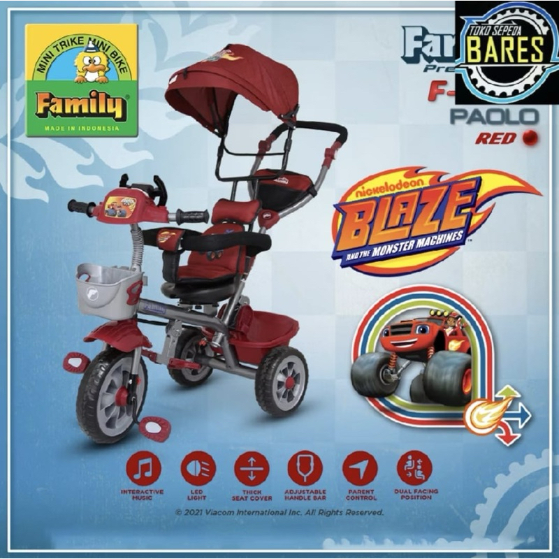 Sepeda Roda Tiga Anak Family Trike Supreme F-970J Clarton / F-860J / F-361 / Tricycle