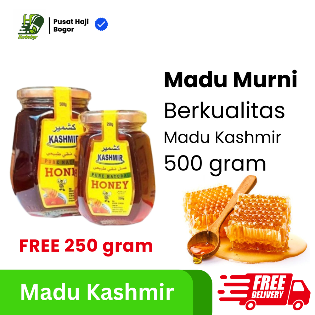 

Madu Kashmir Paket Kombo Pack 500gr Free 250gr / Madu Murni Kashmir
