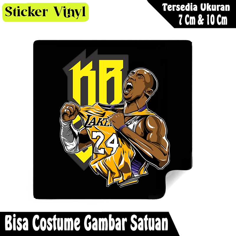 

Radit667 Stiker Sticker Pemain Basket KObe Bryant L.A Lakers Black Mamba Bahan Vynil Tahan Air Bisa Custom Gambar