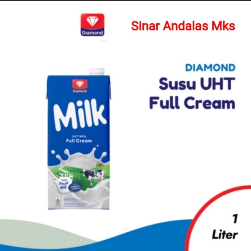 

Susu Diamond UHT Milk Full Cream 1Lt