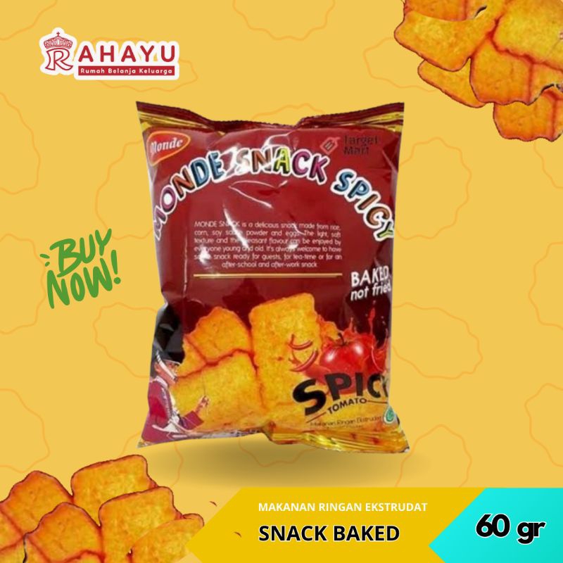 

MONDE SNACK SPICY TOMATO 60 GR