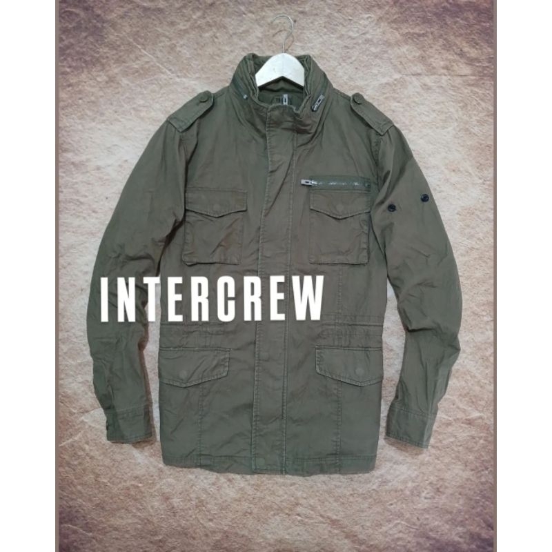 jaket m-65 intercrew bahan kanvas keren bekas second preloved