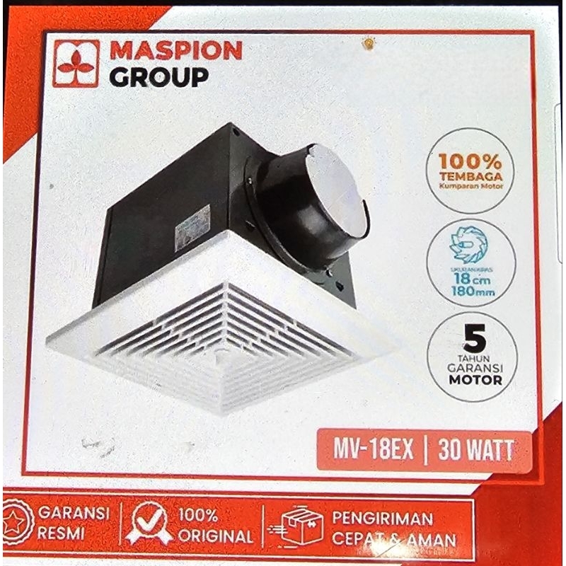 EXHAUST FAN CORONG PLAFON MV18EX 18CM