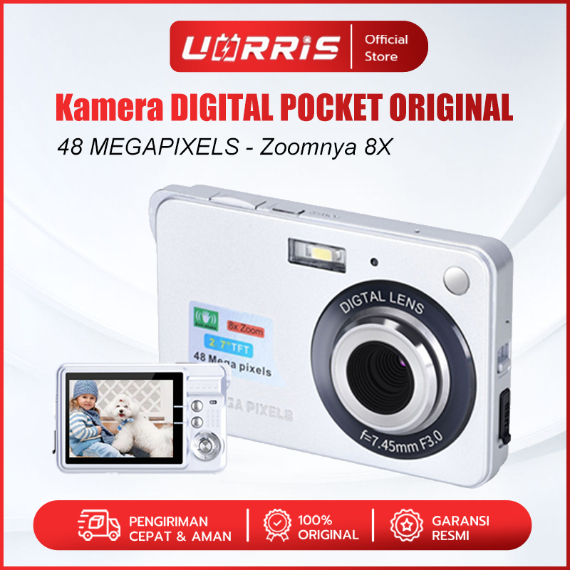 WIYUNG UORRIS Kamera DIGITAL POCKET ORIGINAL FULL SET 48 MEGAPIXELS