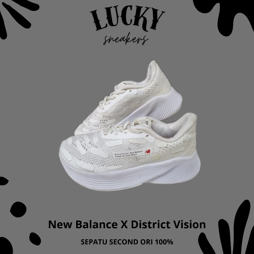 Sepatu Ori Second New Balance X District Vision Warna Putih By Lucky Sneakersz