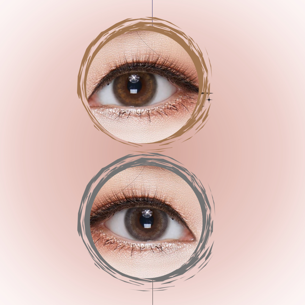 Softlens Natural Diameter Kecil Warna Brown dan Grey Normal dan Minus Original Nyaman Dipakai Made i