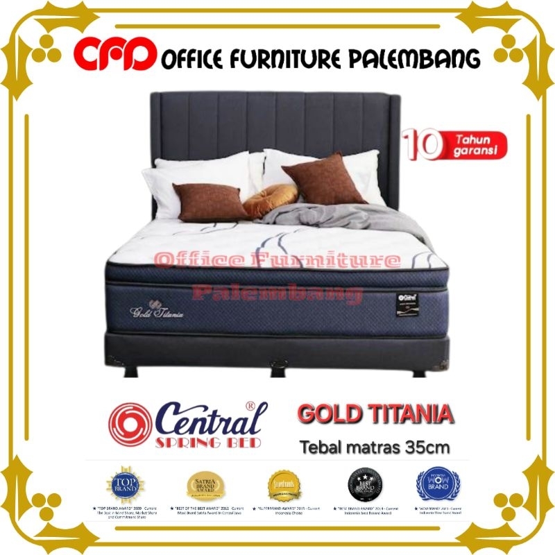 springbed central GOLD TITANIA matras kasur spring bed
