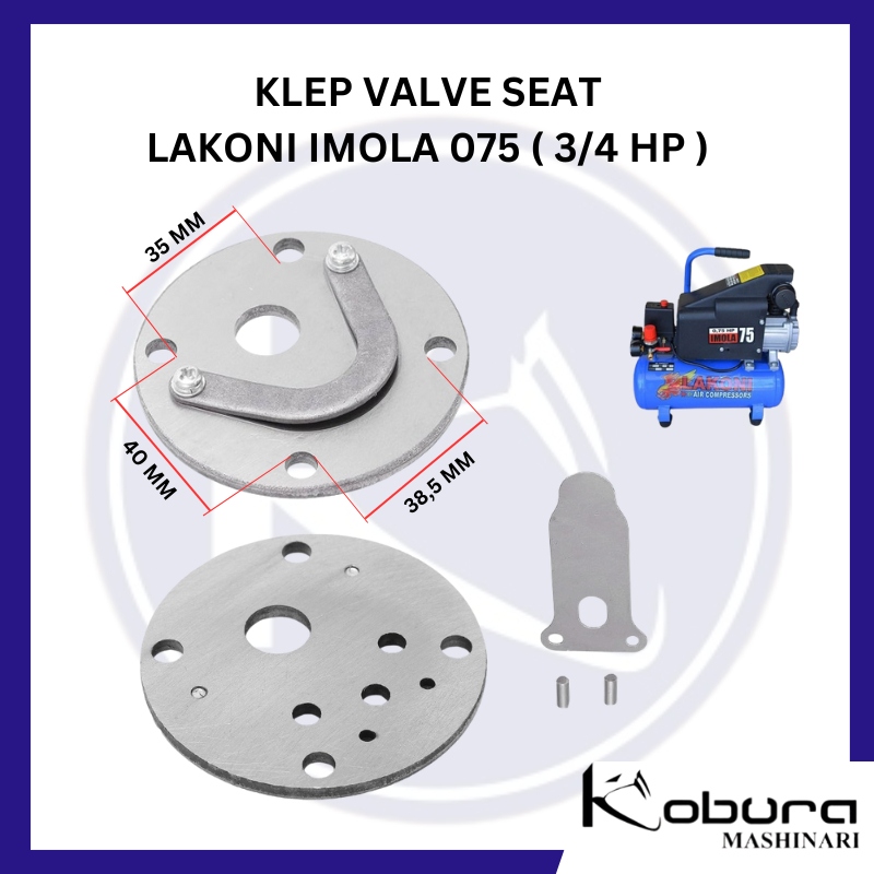 Klep Valve Assy Seat Kompresor Angin LAKONI IMOLA 075 3/4 HP