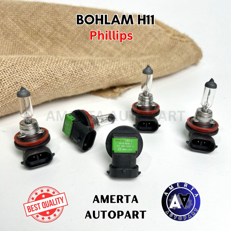 Bohlam H11 Phillips Mobil Avanza Xenia Rush Terios Calya Sigra Agya Ayla