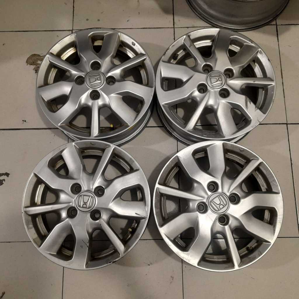Velg Murah Ring 14 Lebar 5 OEM Honda BRIO Baut 4 Silver R14 Free Ongkir