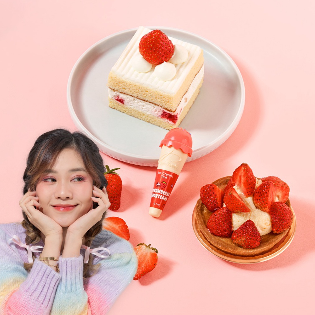 Jessie Beauty  Ice Cream Tint Strawberry Shortcake KODE D9V3