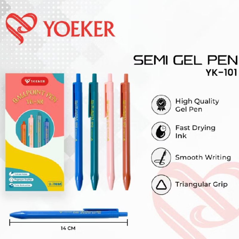 

Doozle | Pena yoeker ballpoint pen 0.7mm YK-101