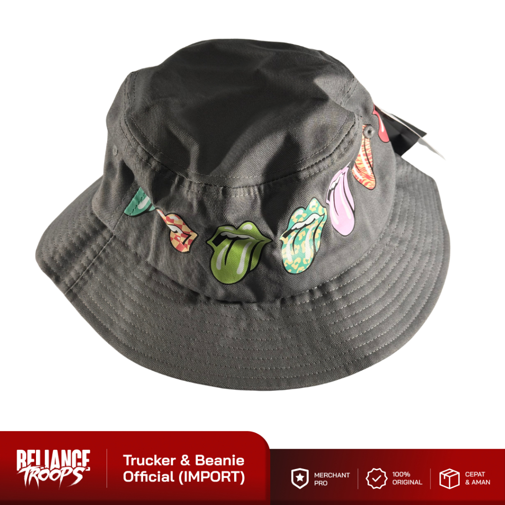 Bucket Hat Official | Rolling Stones - Multi Tongue Pattern