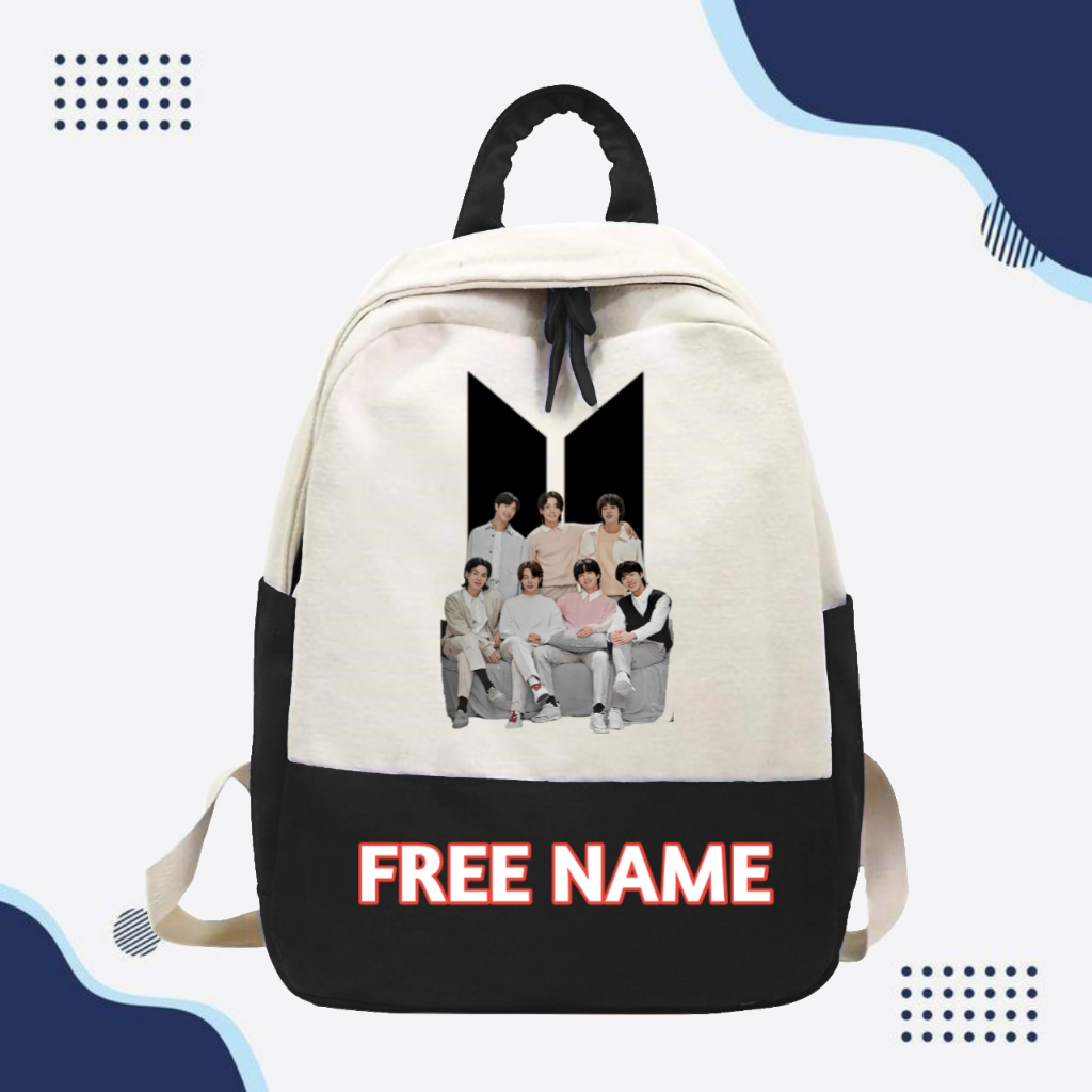 TAS RANSEL BACKPACK ANAK SEKOLAH TK SD MOTIF IDOL KPOP BTS
