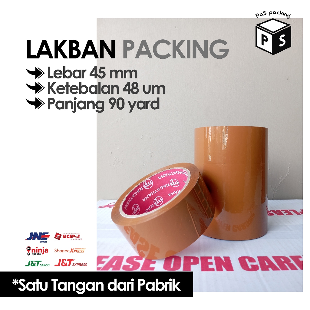 

Lakban Kuning Coklat 90 Yard Premium | LAKBAN PACKING | SUPER KUAT | SELOTIP PEREKAT | Termurah Satu Tangan dari Pabrik