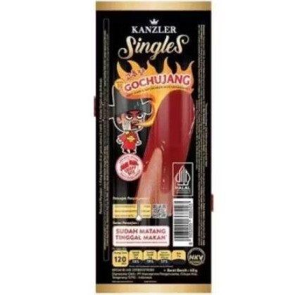 

KANZLER Singles Sosis Original / Hot / Keju / Gochujang 65gr, Singles Bakso Hot / Keju 65gr