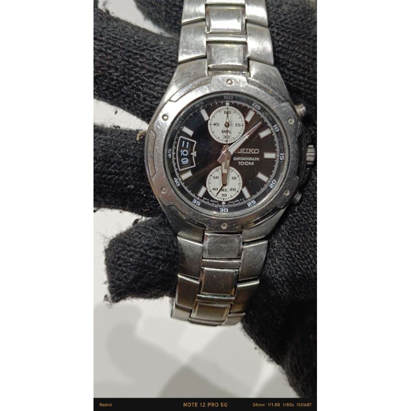 Jam Seiko 7T94 Panda Original