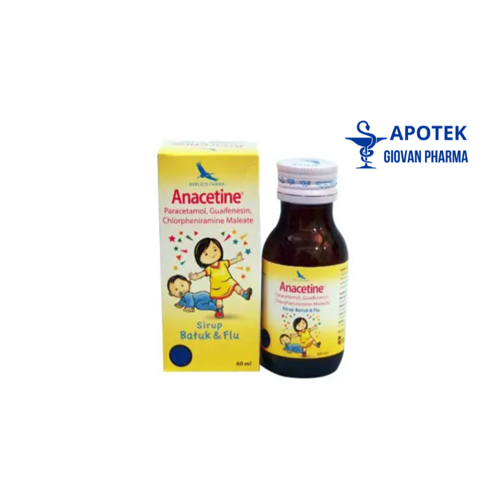 Anacetine Syrup 60ml / Sirup Batuk & Flu Anak