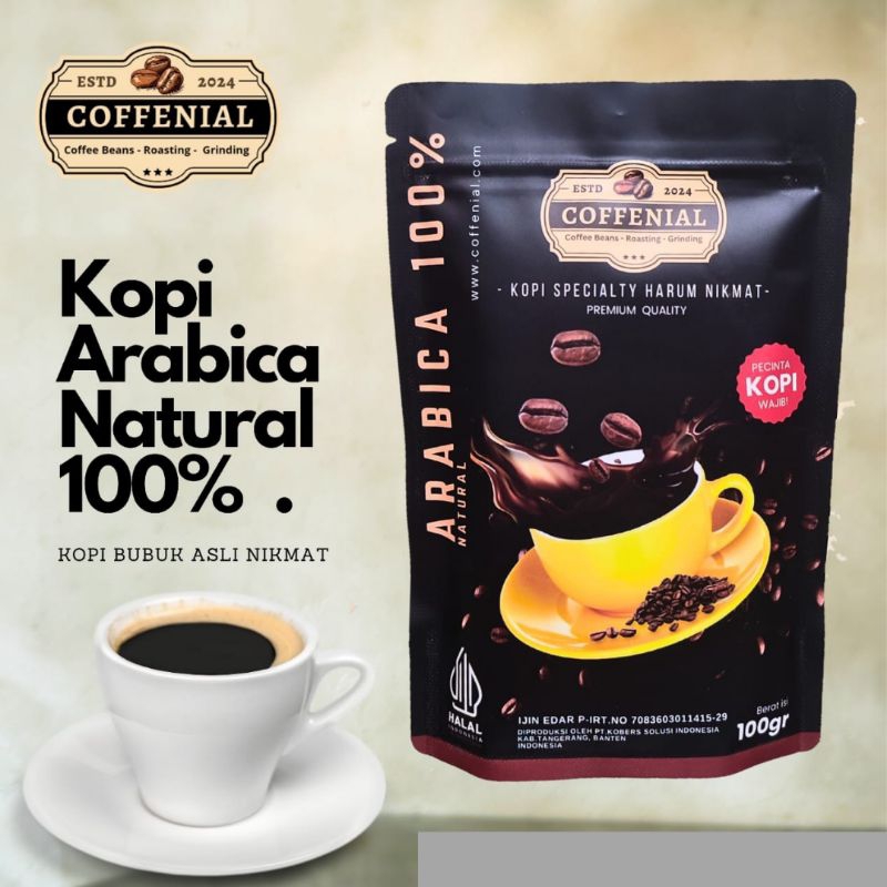 

Kopi Arabica Natural Coffenial 100gr